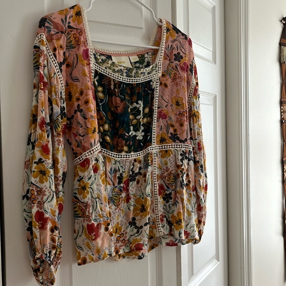 Maeve by Anthropologie Nikki Floral Blouse - Picture 2 of 5